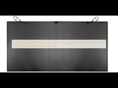 ULTRA LIGHT 420W پنل خورشیدی انعطاف پذیر بالکن ایستگاه برق باتری ذخیره انرژی بالکن ذخیره انرژی خورشیدی