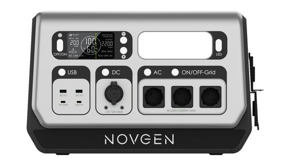 2048WH 2200W سیستم ذخیره انرژی خورشیدی بالکن ایستگاه برق قابل حمل